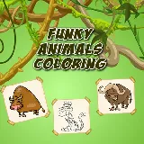 Funky Animals Coloring